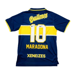 Boca Juniors Heimtrikot dunkelblau/gelb Maradona #10