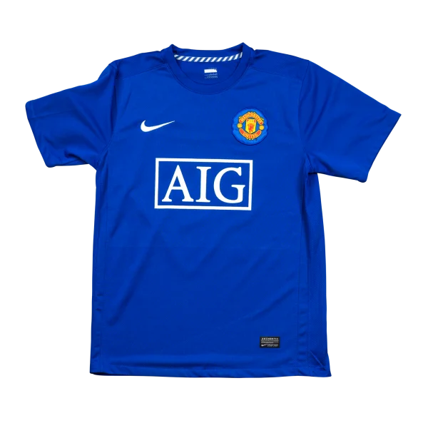 477A8607-1 Manchester United Third Trikot 2008/09 Royalblau Luis Nani