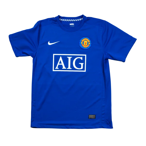 Manchester United Third Trikot 2008/09 Royalblau Luis Nani