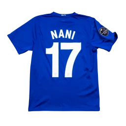 Manchester United Third Trikot 2008/09 Royalblau Luis Nani