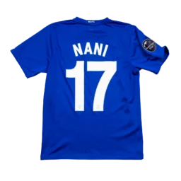 Manchester United Third Trikot 2008/09 Royalblau Luis Nani