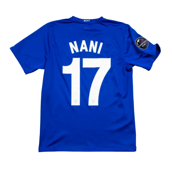 Manchester United Third Trikot 2008/09 Royalblau Luis Nani