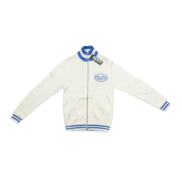 Six Pm Zip-Up Track Jacket Weiß/Blau