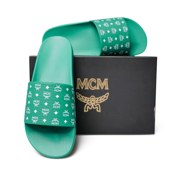 MCM Visetos Logo Slides Grün