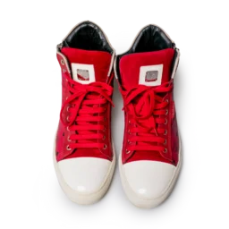 MCM Visetos High-Top Sneaker Rot