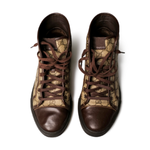 Gucci GG Supreme High-Top Sneaker Braun