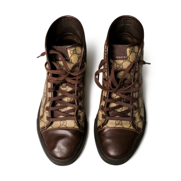 Gucci GG Supreme High-Top Sneaker Braun