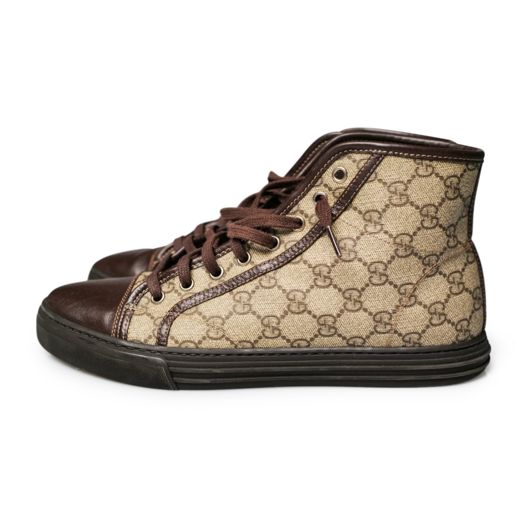 Gucci GG Supreme High-Top Sneaker Braun