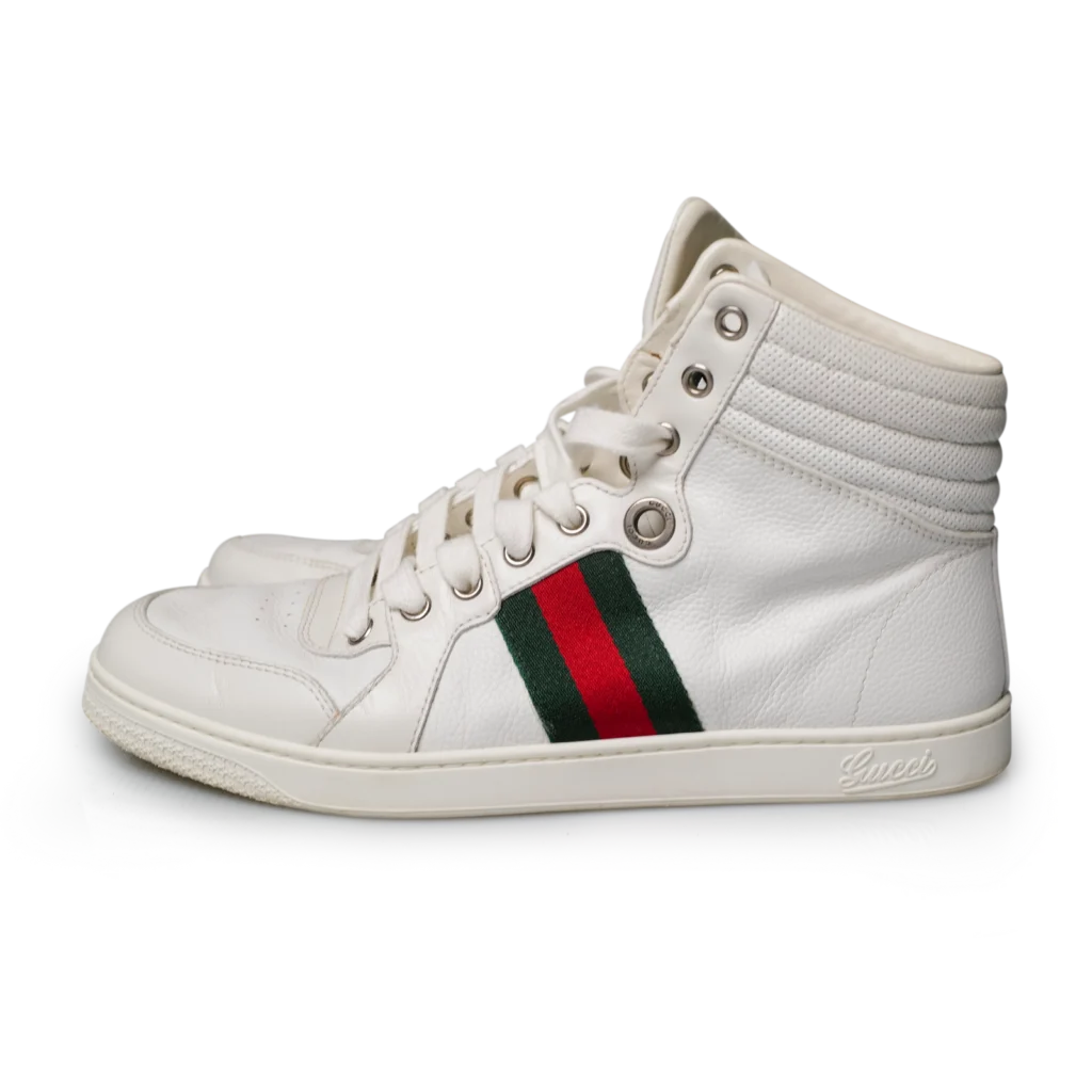 Gucci Vintage High-Top Sneaker Weiß