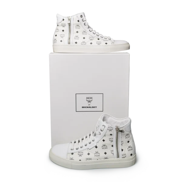 MCM x Michalsky Visetos High-Top Sneaker Weiß