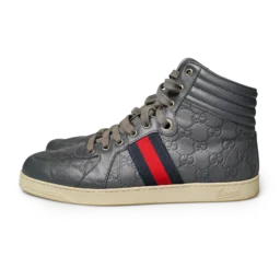 Gucci GG Web High-Top Sneaker Grau