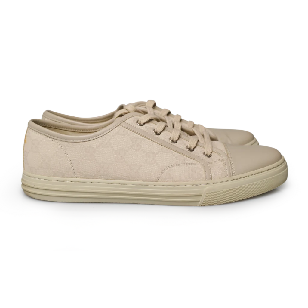 Gucci GG Canvas Low-Top Sneaker Beige