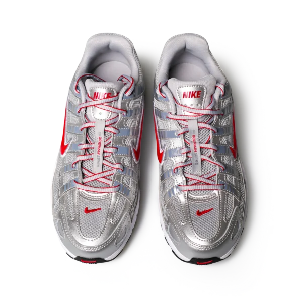 Nike P-6000 Bowerman Series Metallic Silver/University Red