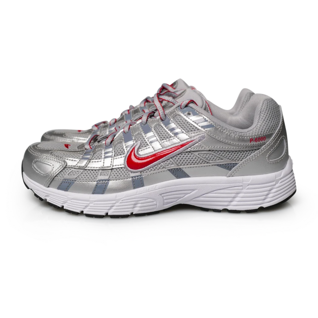 Nike P-6000 Bowerman Series Metallic Silver/University Red