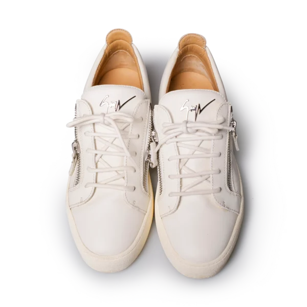 Giuseppe Zanotti Signature Low-Top Sneaker Weiß/Rot