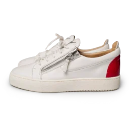 DO01061372 Giuseppe Zanotti Signature Low-Top Sneaker Weiß/Rot