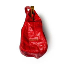 Miu Miu Matelassé Lederhandtasche Rot