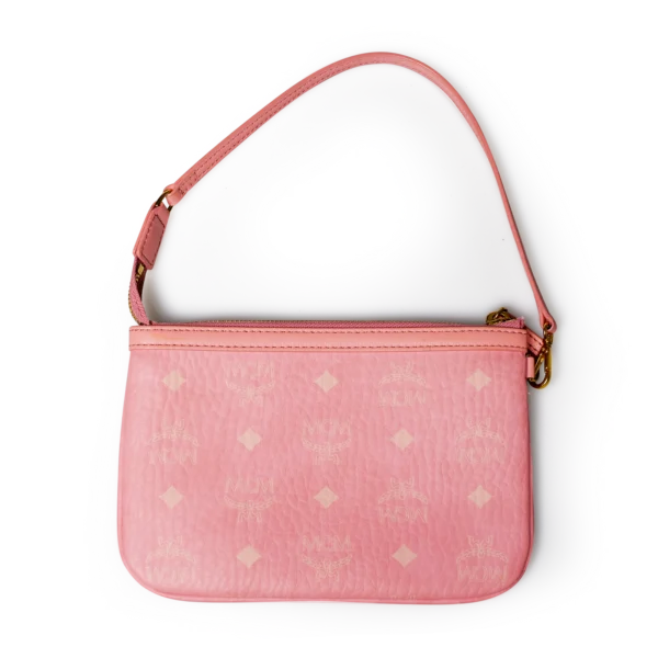 MCM Visetos Schultertasche Rosa klein