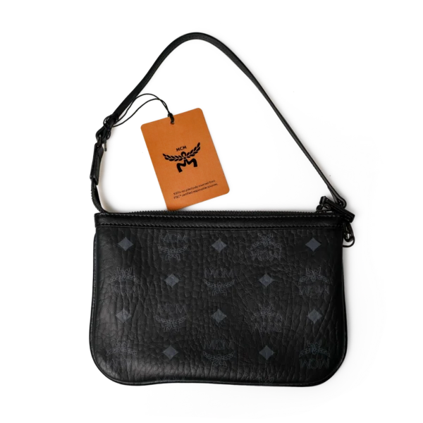MCM Visetos Pochette Schwarz klein