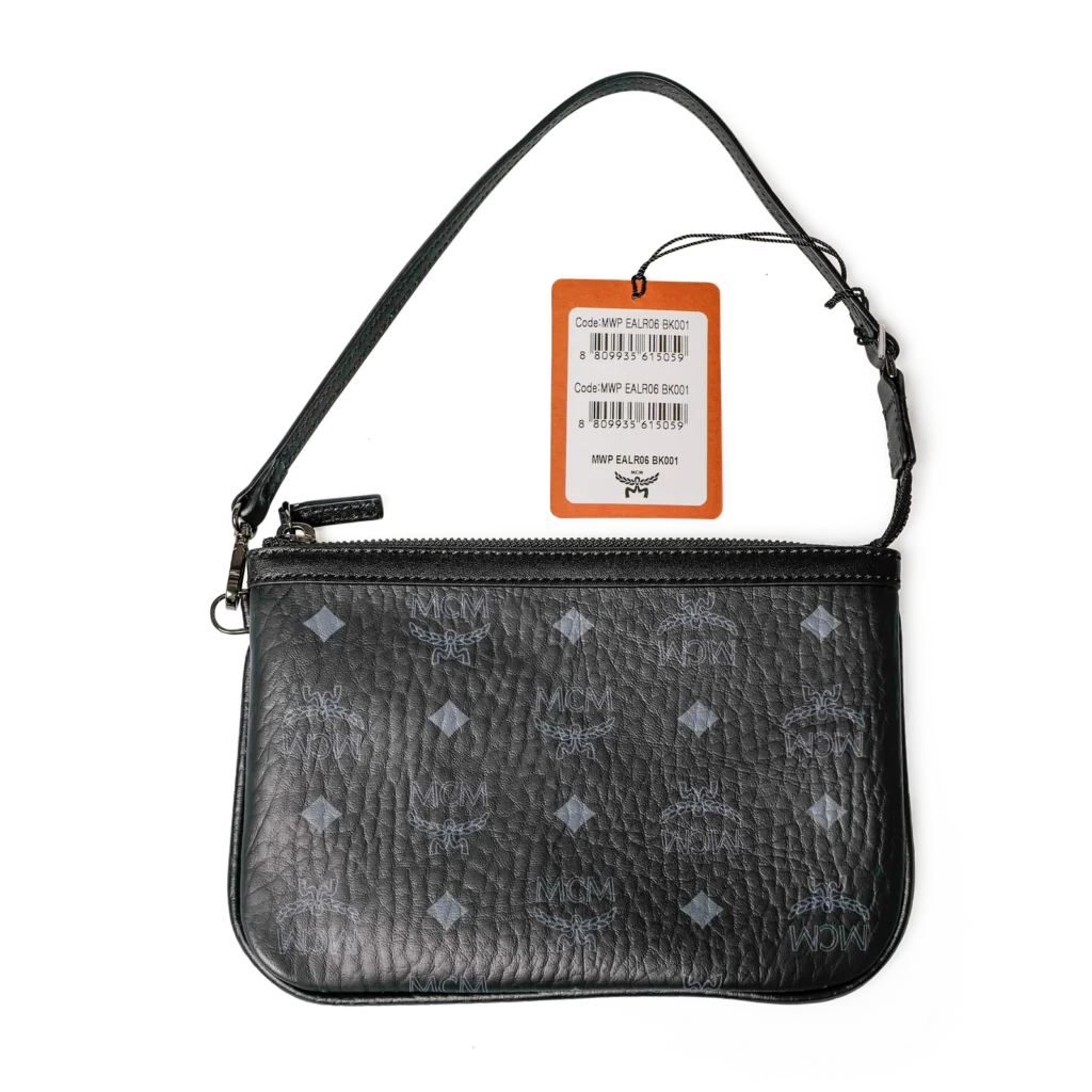 MCM Visetos Pochette Schwarz klein