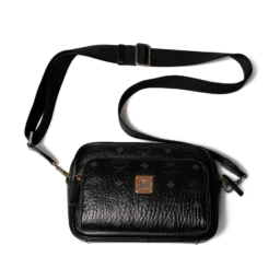 MCM Visetos Crossbody Bag Black