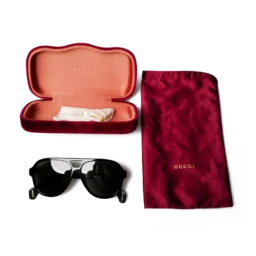 Gucci Aviator Sonnenbrille Schwarz