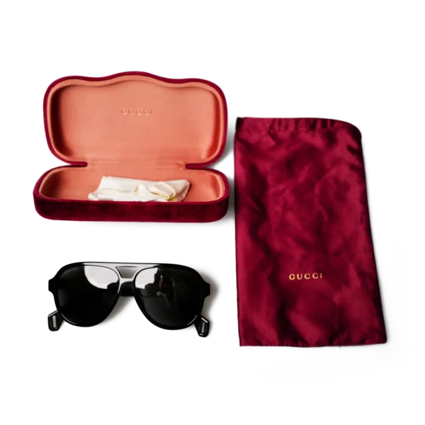 DO01061451 Gucci Aviator Sonnenbrille Schwarz