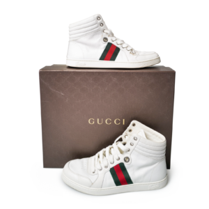 DO01061475 Gucci Web High-Top Sneaker Weiß