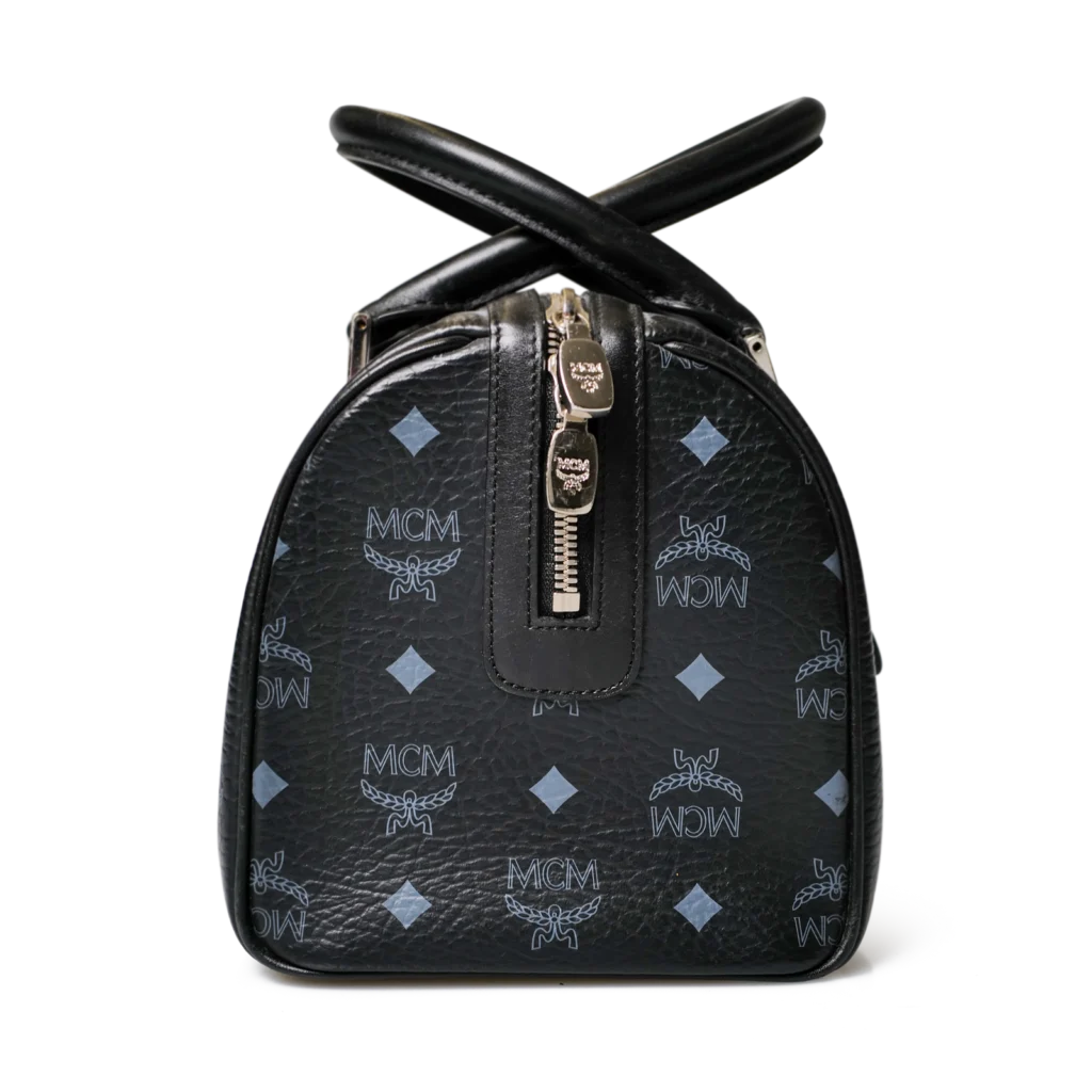 MCM Visetos Boston Bag Schwarz