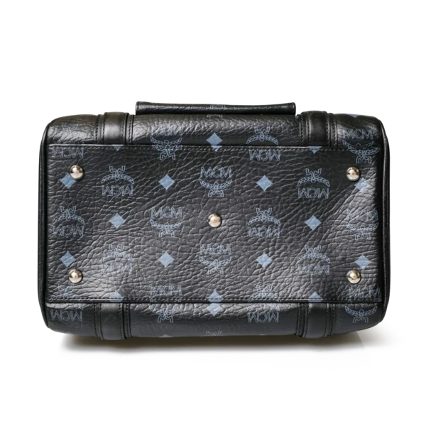 MCM Visetos Boston Bag Schwarz