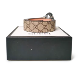 Gucci GG Supreme Belt Silberbuckle