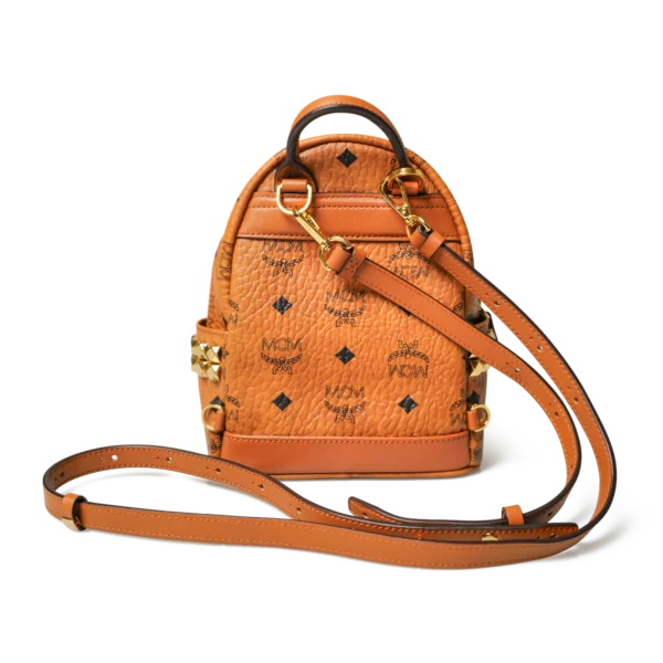 DO01061495 MCM Stark Mini Visetos Backpack Cognac
