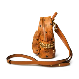 DO01061496 MCM Stark Mini Visetos Backpack Cognac