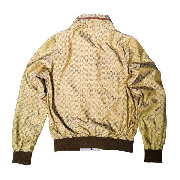 DO01061528 Gucci GG Monogram Track Jacket Beige