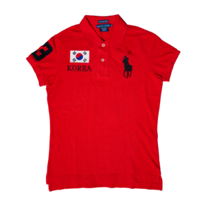 Ralph Lauren Korea Flag Polo Red