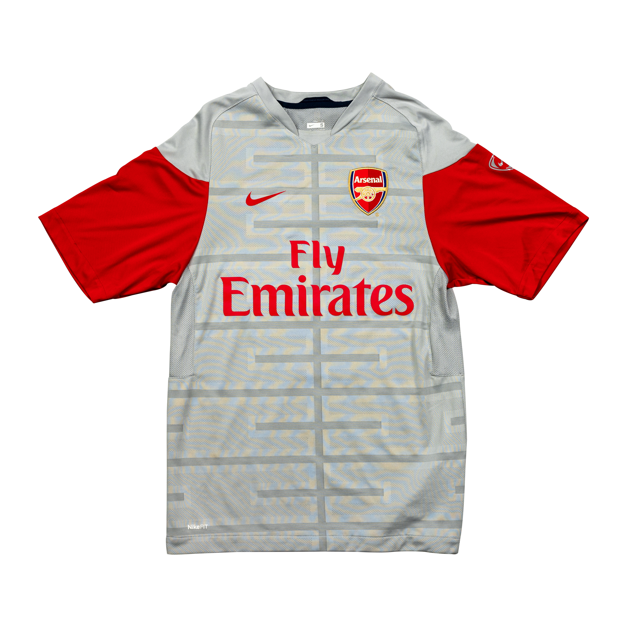 477A8441 Arsenal Trainingsshirt 2010/11 Grau-Rot