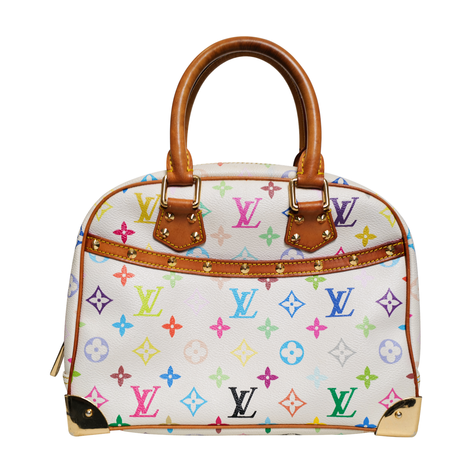 Louis Vuitton Multicolore Trouville Handbag White