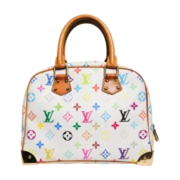 Louis Vuitton Multicolore Trouville Handbag White