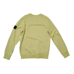 Stone Island Crewneck Sweatshirt Hellgelb mit Kompass-Badge