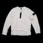 Stone Island Crewneck Sweatshirt Off-White mit Kompass-Badge