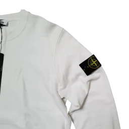 Stone Island Crewneck Sweatshirt Off-White mit Kompass-Badge