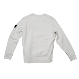 Stone Island Crewneck Sweatshirt Off-White mit Kompass-Badge