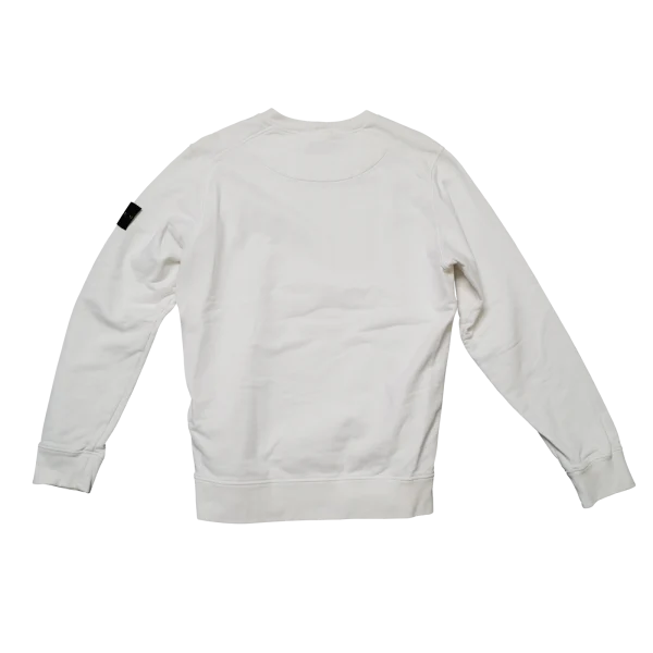 Stone Island Crewneck Sweatshirt Off-White mit Kompass-Badge