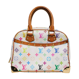 Louis Vuitton Multicolore Trouville Handbag White