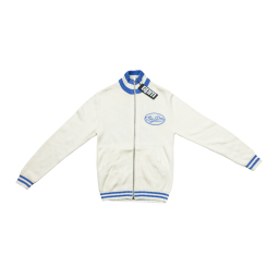 Six Pm Zip-Up Track Jacket Weiß/Blau