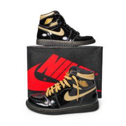 Nike Air Jordan 1 Retro High OG Black Metallic Gold