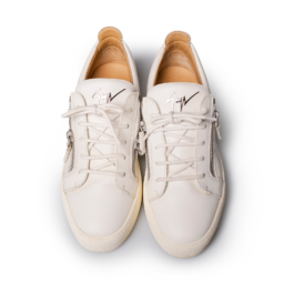 Giuseppe Zanotti Signature Low-Top Sneaker Weiß/Rot