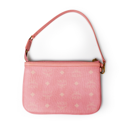 MCM Visetos Schultertasche Rosa klein