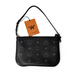 MCM Visetos Pochette Schwarz klein