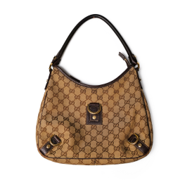 Gucci GG Canvas D-Ring Hobo Bag